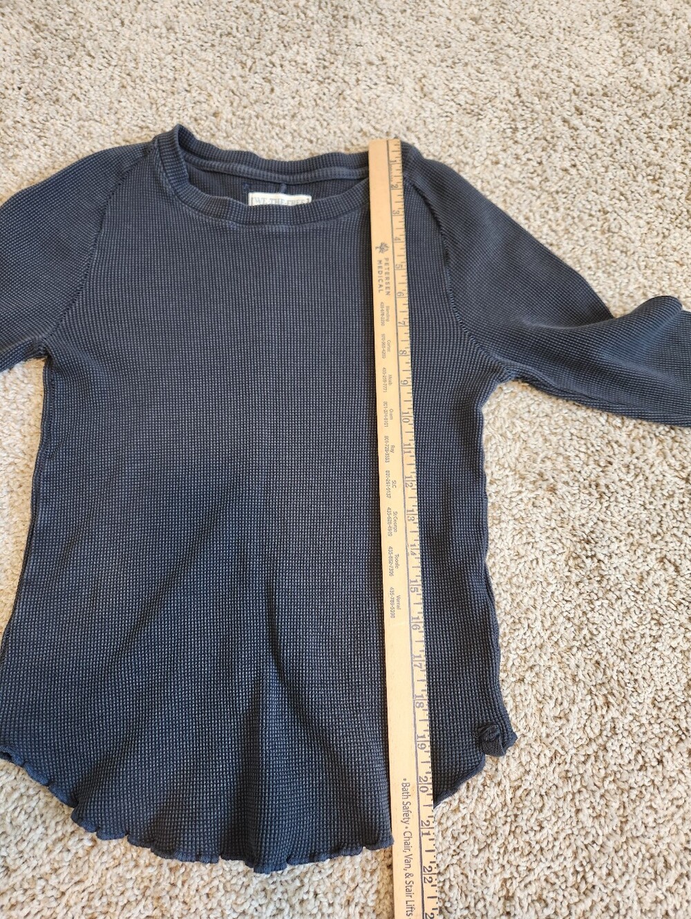 We The Free Easy Does It Tee Long Sleeve Thermal Size Small - Picture 9 of 9
